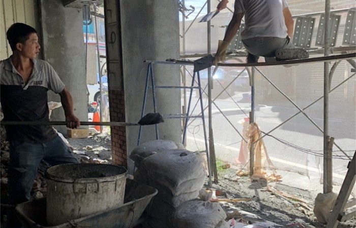 1【土水.泥作工程】切磚.打底.貼磚.抿石倥地整地工程 (12)