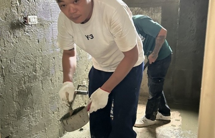 1【土水.泥作工程】切磚.打底.貼磚.抿石倥地整地工程 (16)