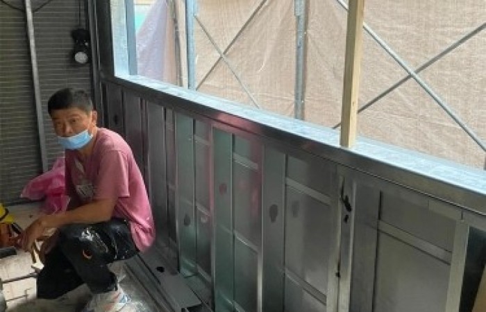 鍍鋅骨架輕隔間工程 (2)